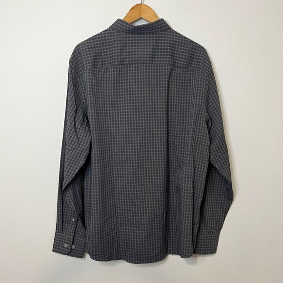 UNTUCKit Men’s Long Sleeve Non Iron Gray Plaid Dress Shirt Slim Fit XXL - Picture 7 of 7